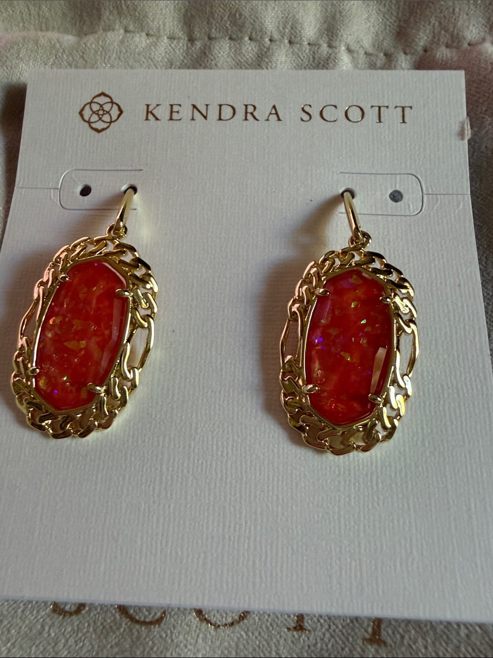 Kendra Scott Dani Figaro earrings Papaya - NTW